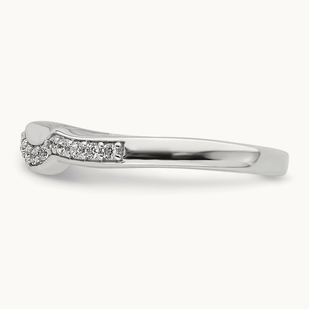 Contoured Band, 0.10 ct tw