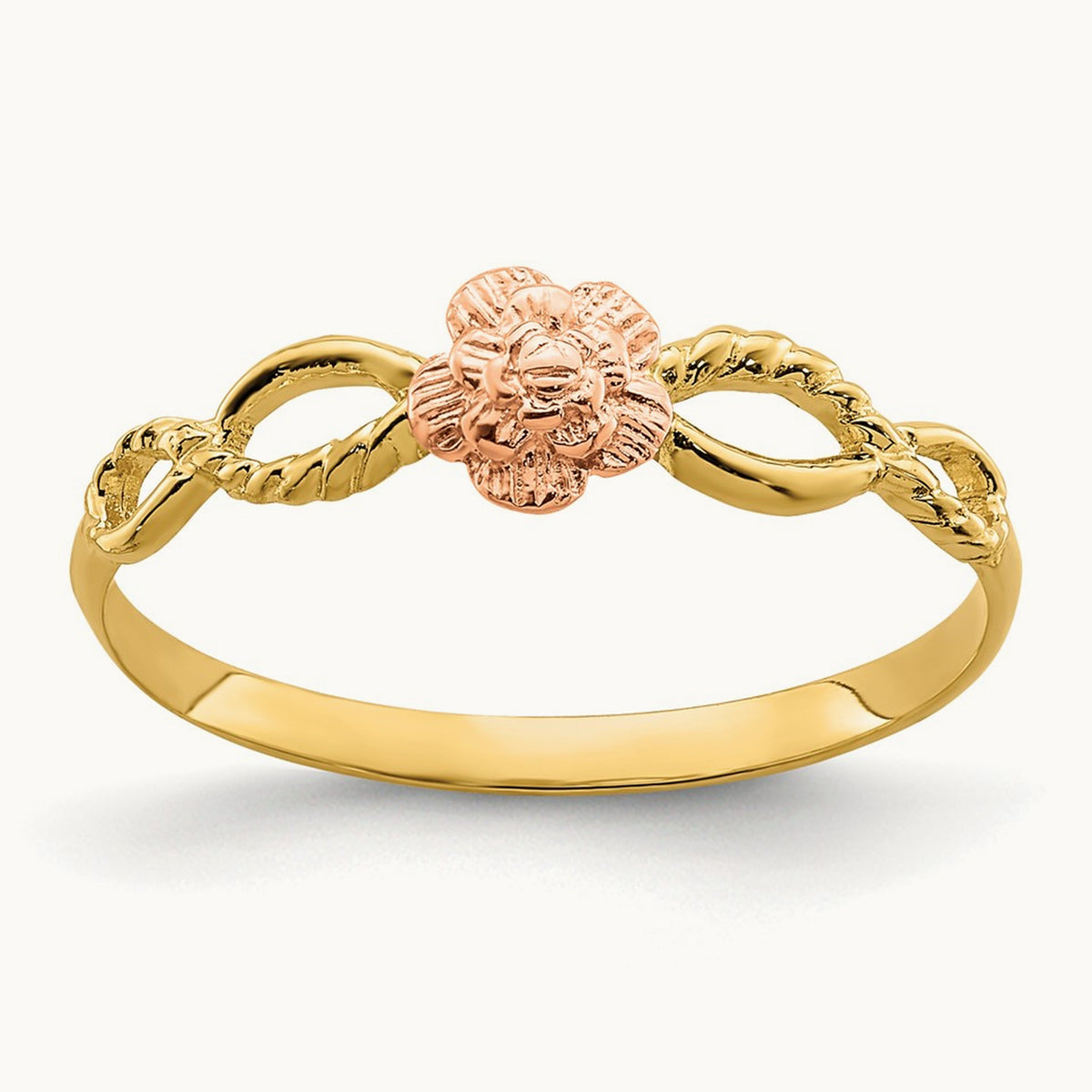 Flower Ring, 14K Two-tone