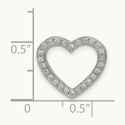 1/6ct. Diamond Heart Chain Slide — photo set