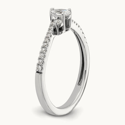 Pear Center Promise/Engagement Ring, 0.50 ct tw