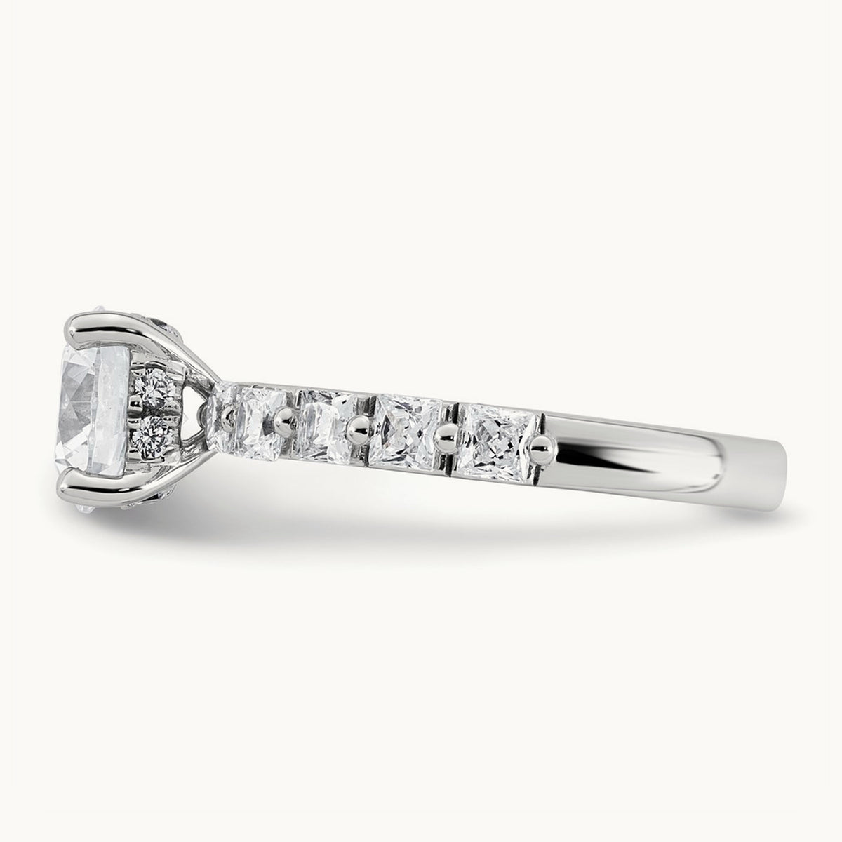 Round Engagement Ring, 2.50 ct tw Lab-Grown Diamond