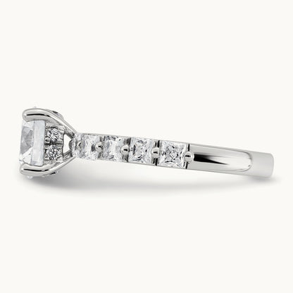 Round Engagement Ring, 2.50 ct tw Lab-Grown Diamond