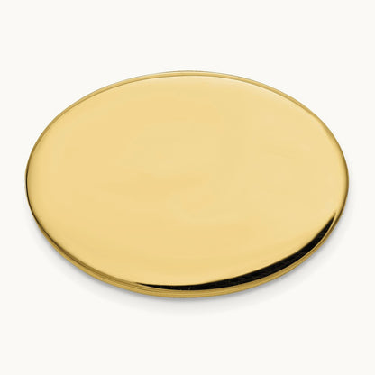 Men's Oval High Polished Tie Tac — 14K Yellow Gold