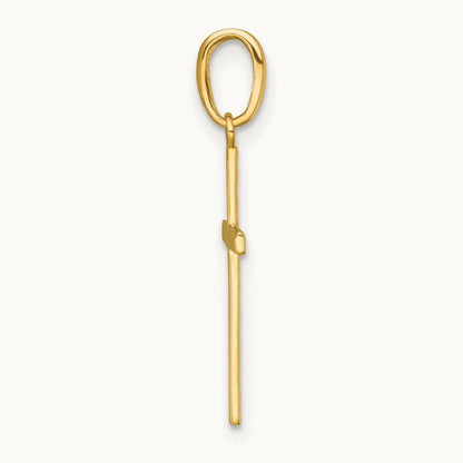 Polished Cross Pendant, 14K