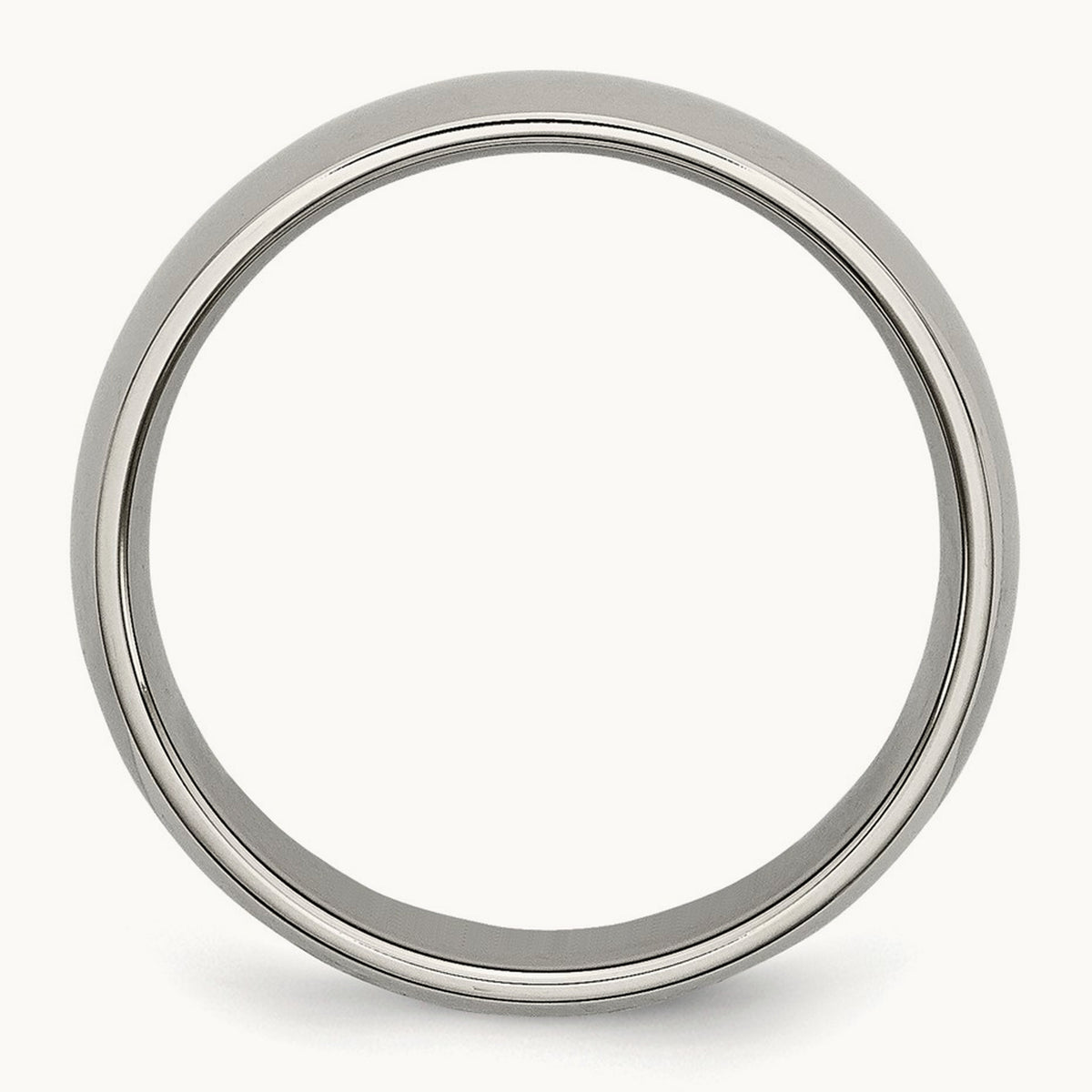 Polished Half Round Band — 6mm