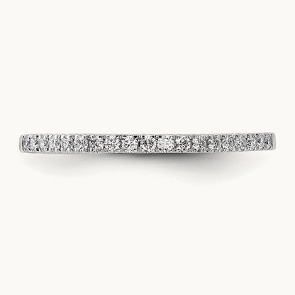 Diamond Wedding Band, 14K White Gold