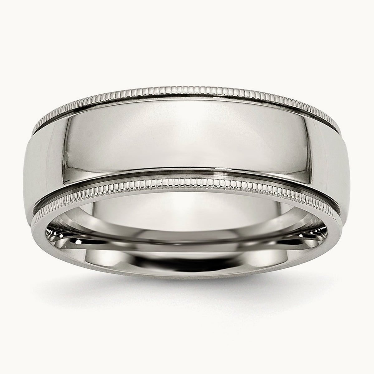 Polished Grooved and Beaded Band — photo set