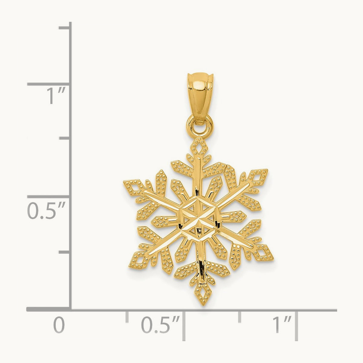 Diamond -Cut Snowflake Pendant — photo set