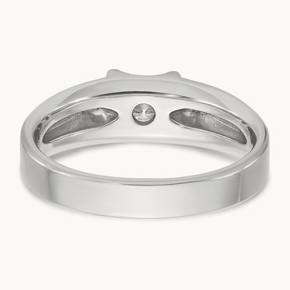 IBGoodman Men's Diamond Complete Ring, 14K White Gold