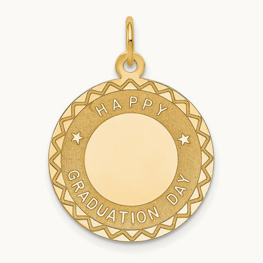 HAPPY GRADUATION DAY Charm, 14K