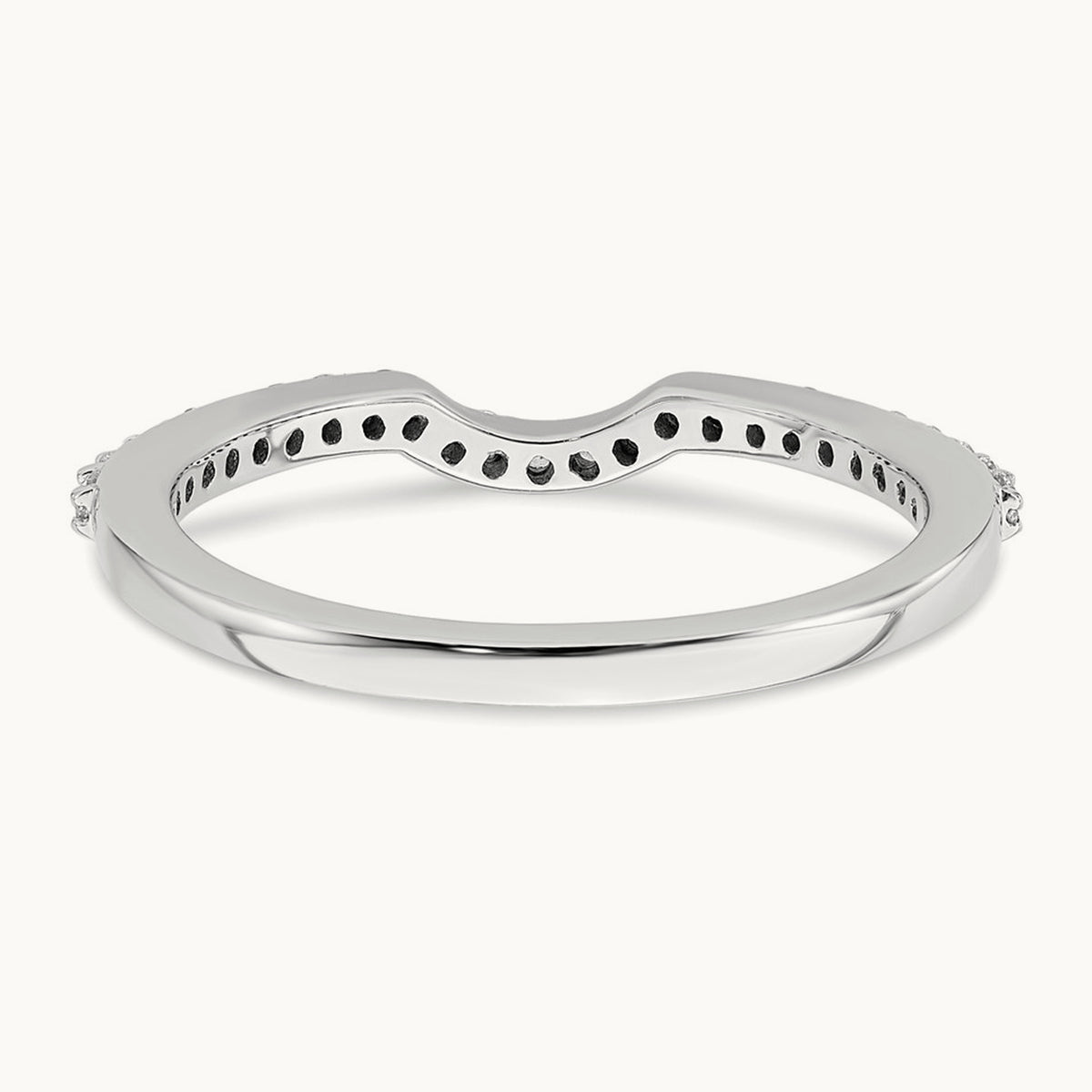 Diamond Wedding Band, 14K White Gold