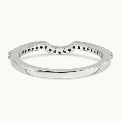 Diamond Wedding Band, 14K White Gold