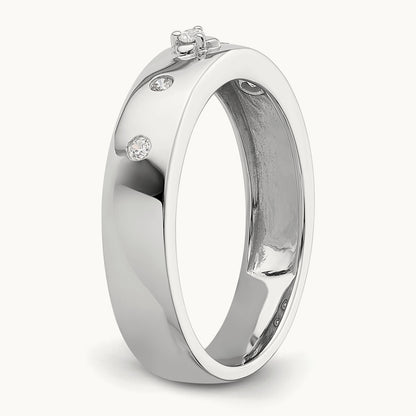 Diamond Mens Complete Wedding Band — photo set