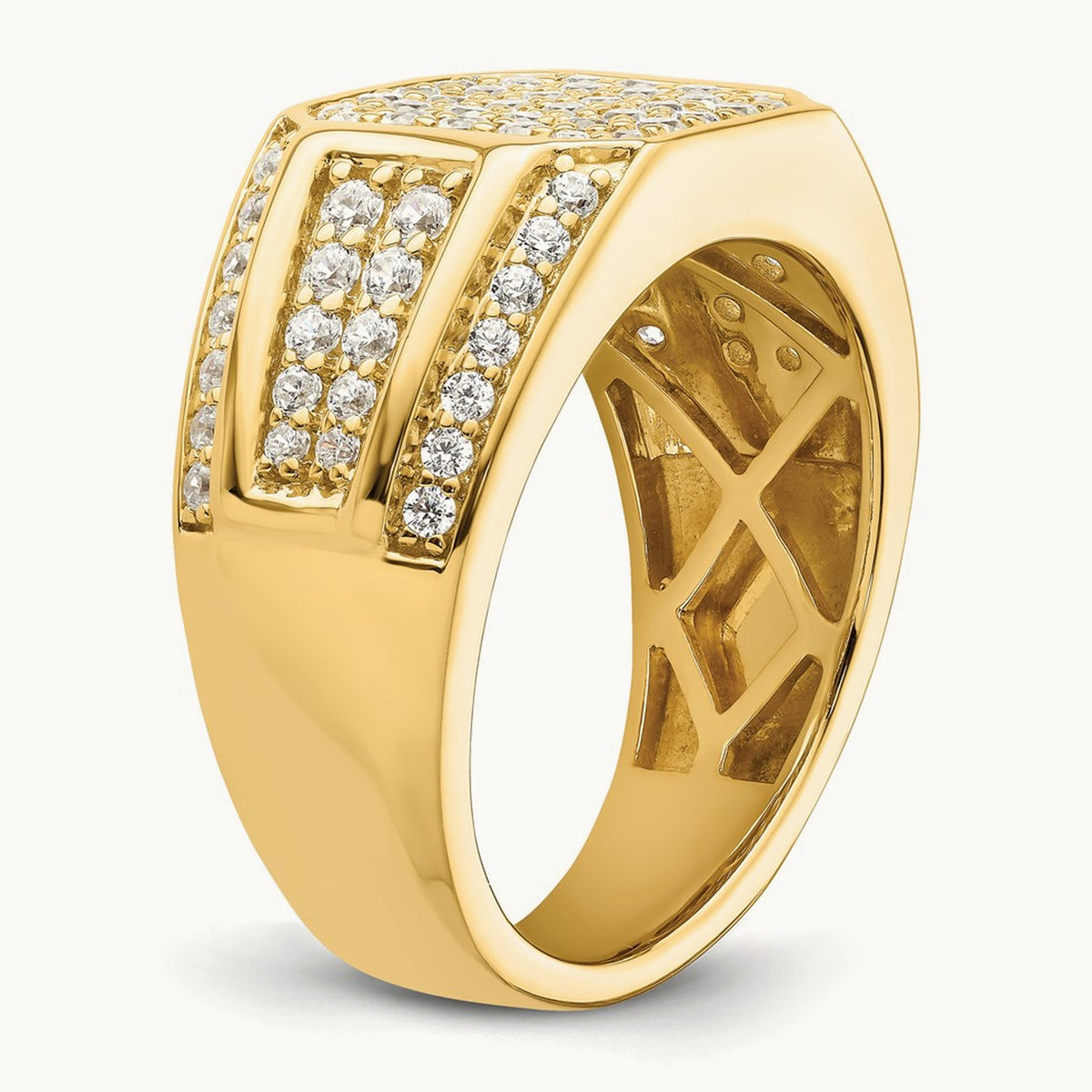 Men's Ring, 0.25 ct tw Lab-Grown Diamond