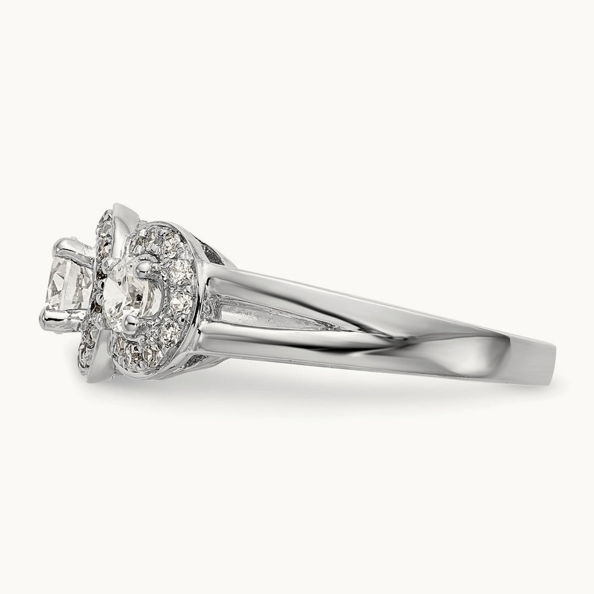 Three Stone Engagement Ring, 1.25 ct tw Lab-Grown Diamond