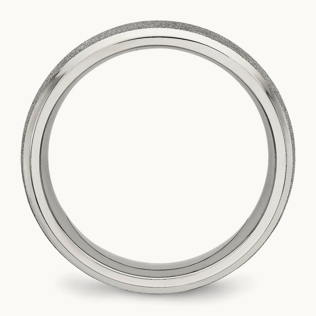 Polished Laser Cut Band, 6mm, Stainless Steel