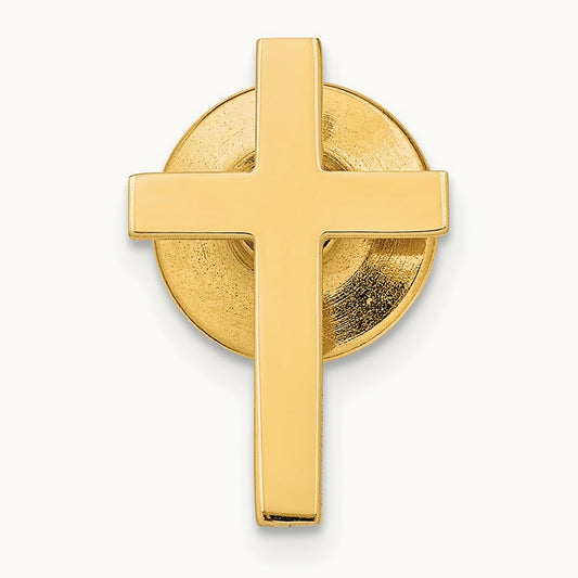 Polished Cross Tie Tac — photo set