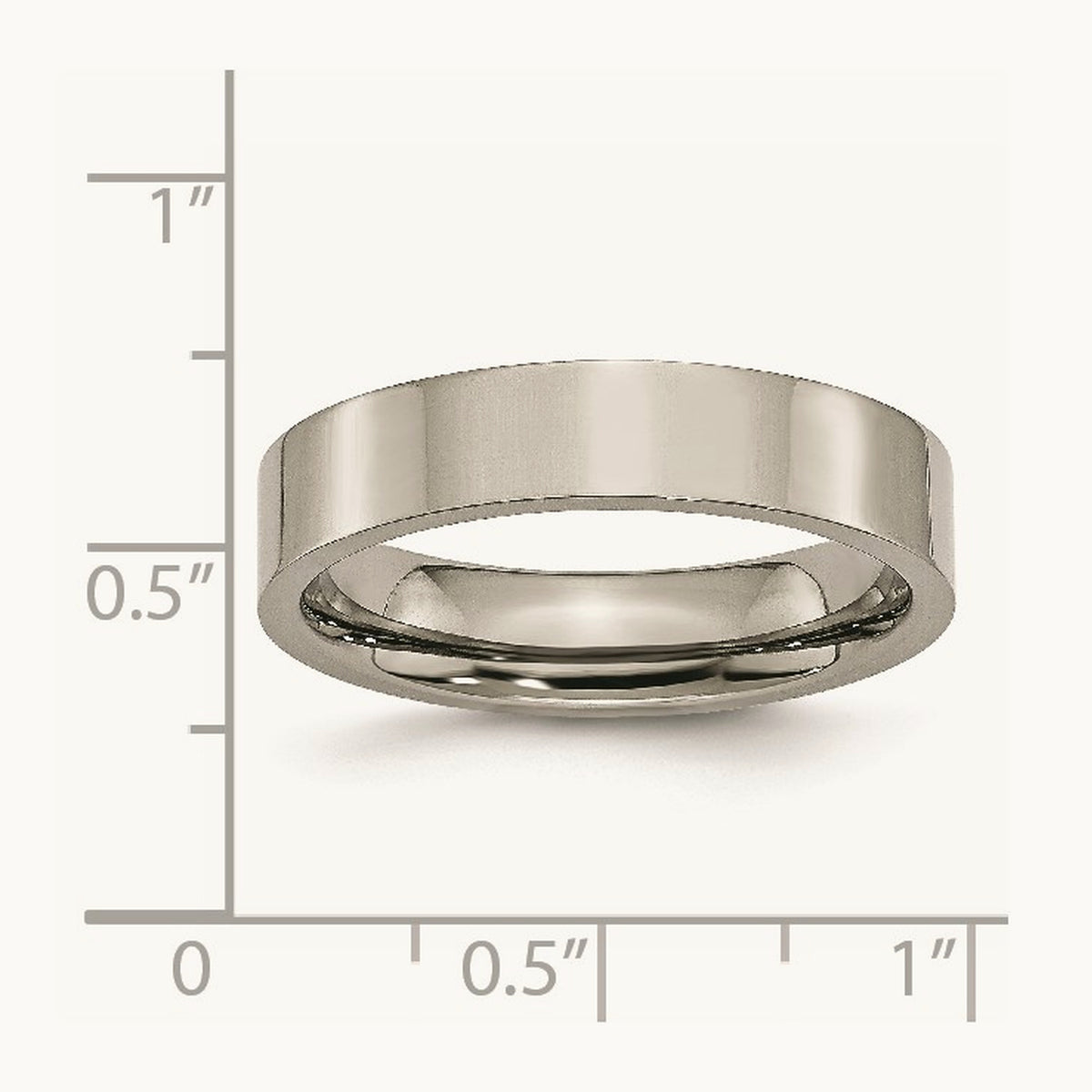 Polished Flat Band — 5mm