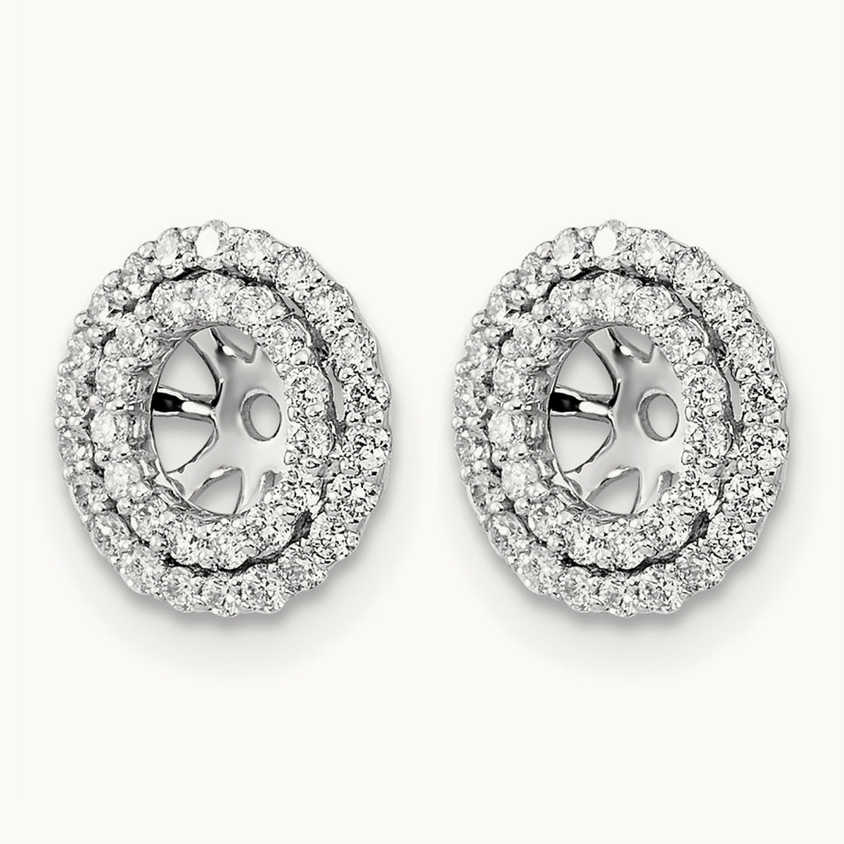 Diamond Earring Jackets, 14K White Gold