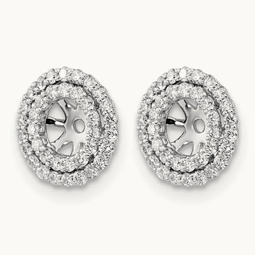 Diamond Earring Jackets, 14K White Gold