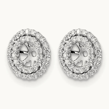 Diamond Earring Jackets, 14K White Gold