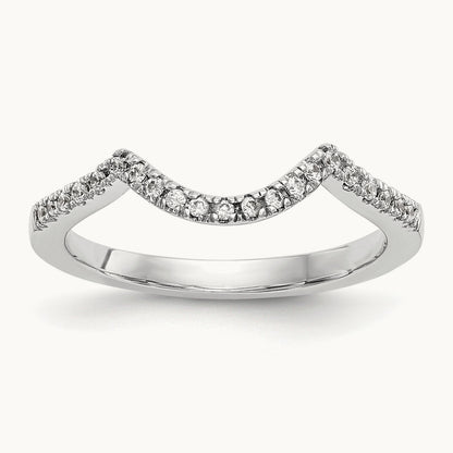Diamond Wedding Band, 14K White Gold