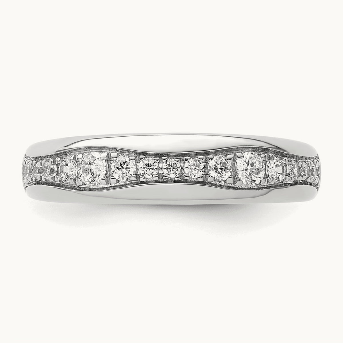 Fashion Band, 0.25 ct tw Lab-Grown Diamond — 14K White Gold