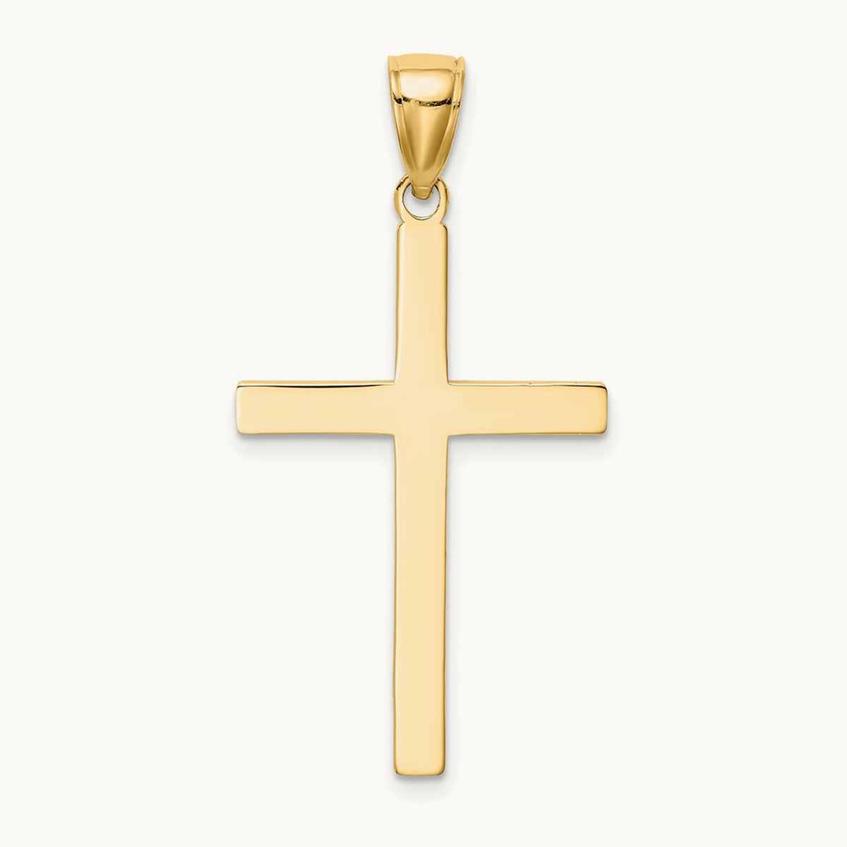 Stick Cross Pendant in 14K Yellow Gold