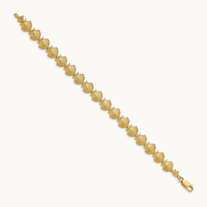 Scallop Shell Bracelet, 14K