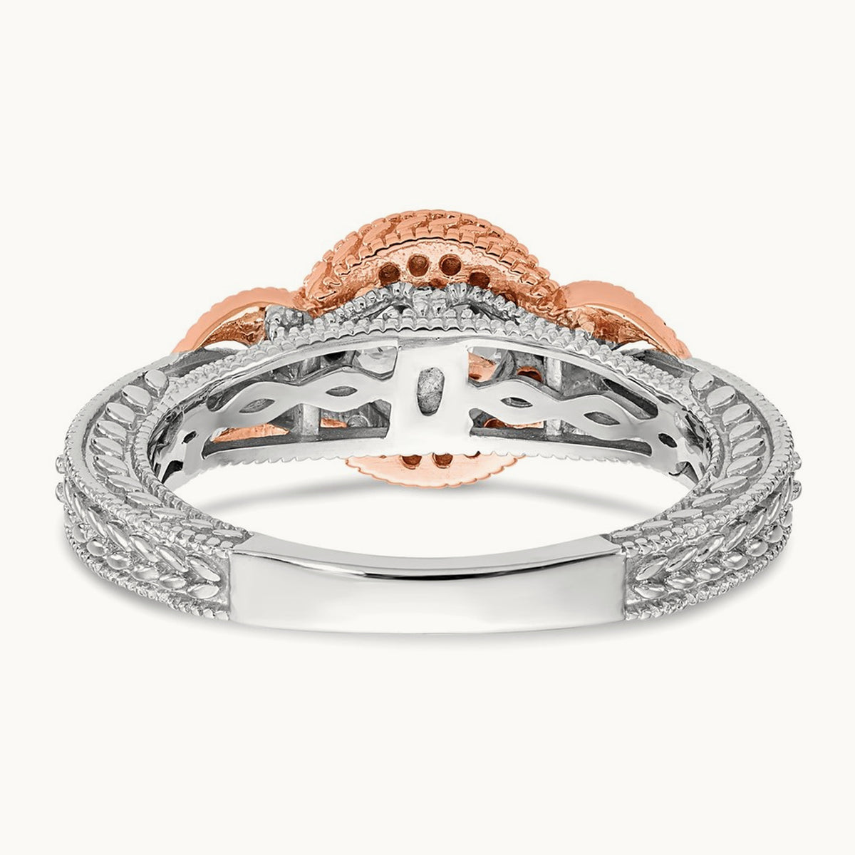 Peg Set Semi-Mount Criss-Cross Engagement Ring, 0.25 ct tw