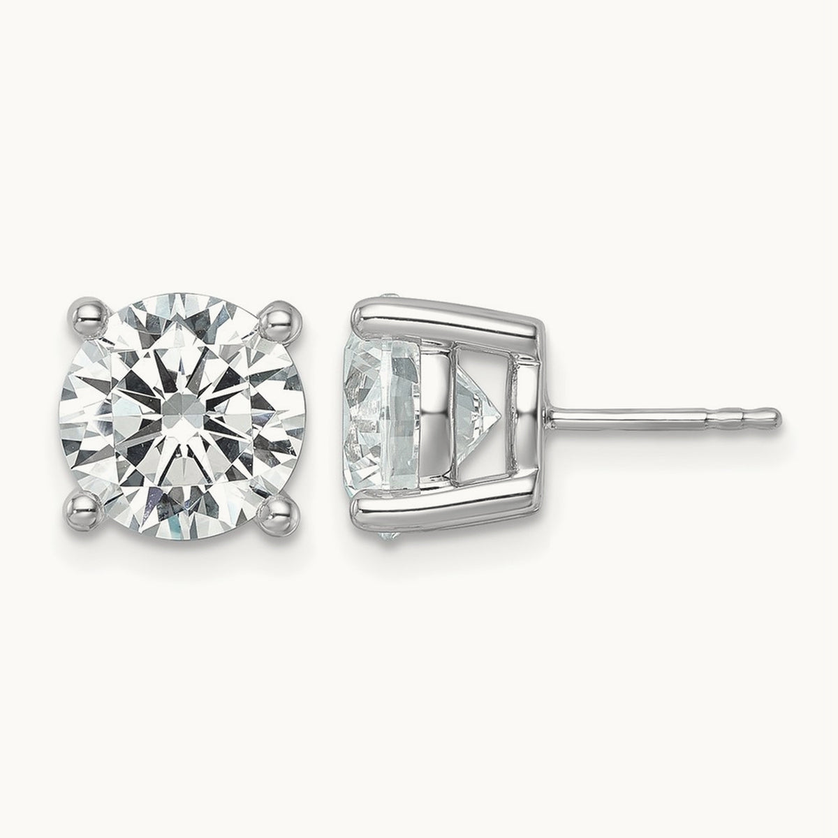 Round Heavyweight Stud Earrings, 0.10-7.00 ct tw Lab-Grown Diamond
