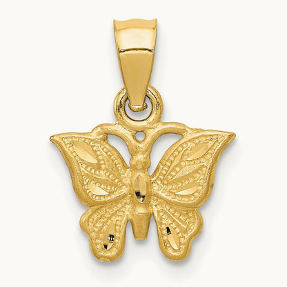 Diamond-cut Butterfly Pendant — photo set