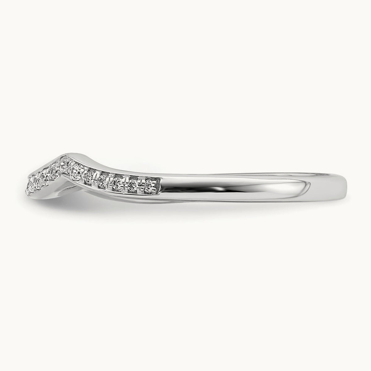 Contoured Diamond Band — photo set