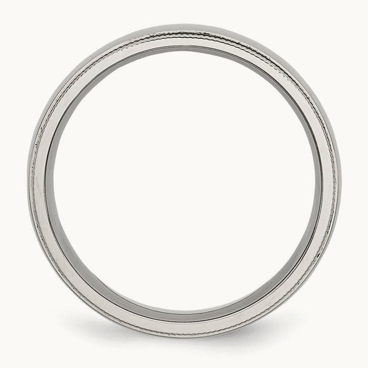 Polished Grooved and Beaded Band — photo set