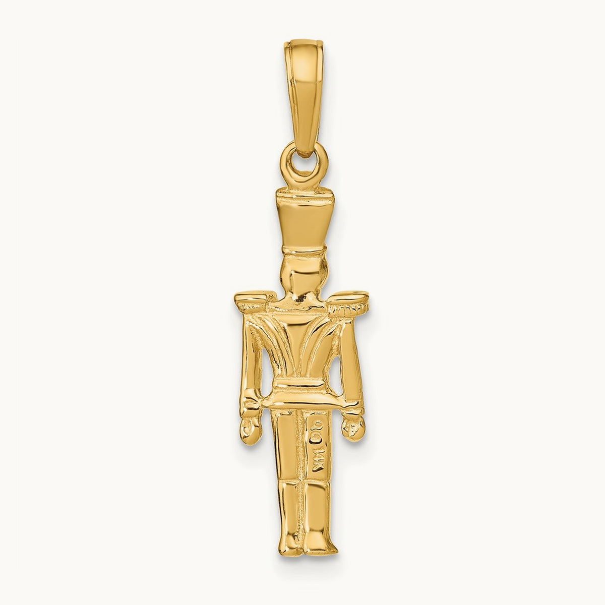 Polished 3-D Toy Soldier Pendant, 14K
