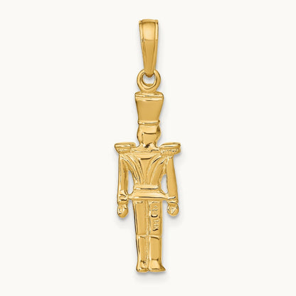 Polished 3-D Toy Soldier Pendant, 14K