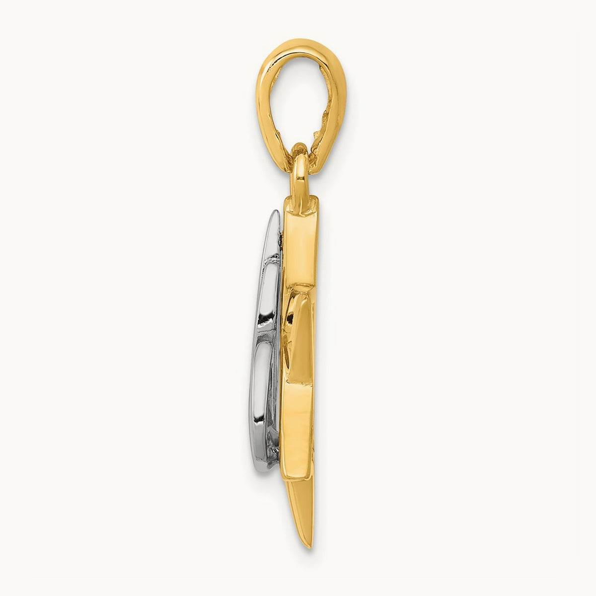 Star of David Pendant, 14K Two-tone