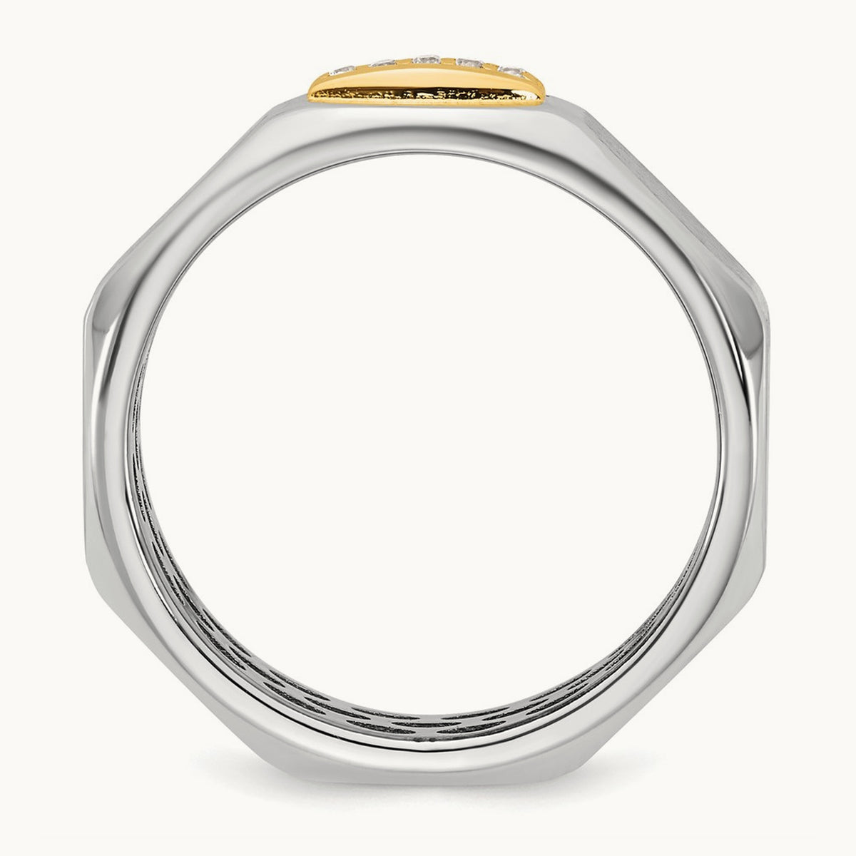 14ktt IB Goodman Mens Satin Complete 1/20ct Diamond Ring