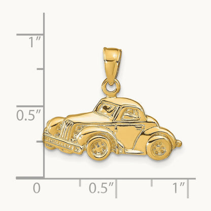Classic Antique Car Pendant, 14K