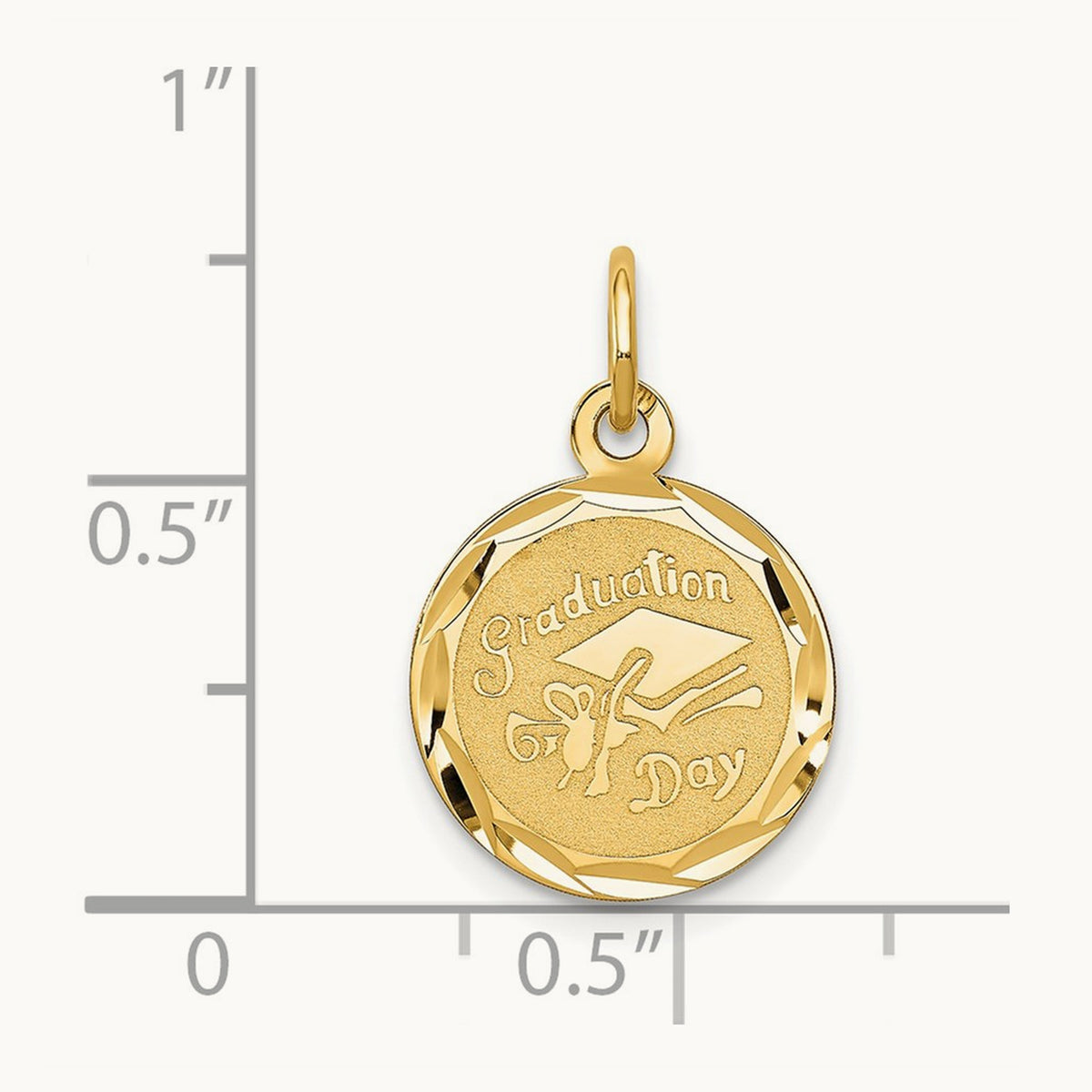 GRADUATION DAY Cap Charm, 14K