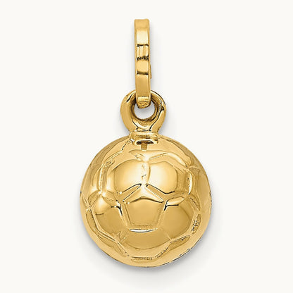 3-D Soccer Ball Charm — 13mm