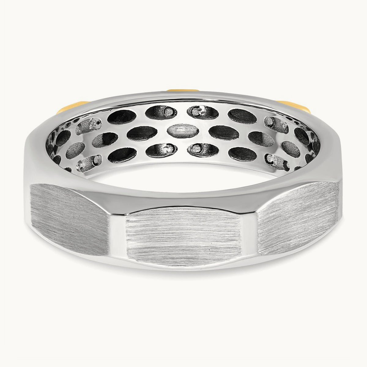 14ktt IB Goodman Mens Satin Diamond Ring Mounting