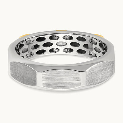 14ktt IB Goodman Mens Satin Diamond Ring Mounting