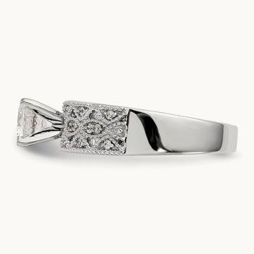 Peg Set Engagement Ring Mounting