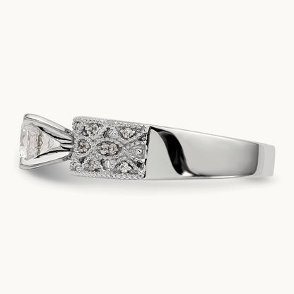 Peg Set Engagement Ring Mounting