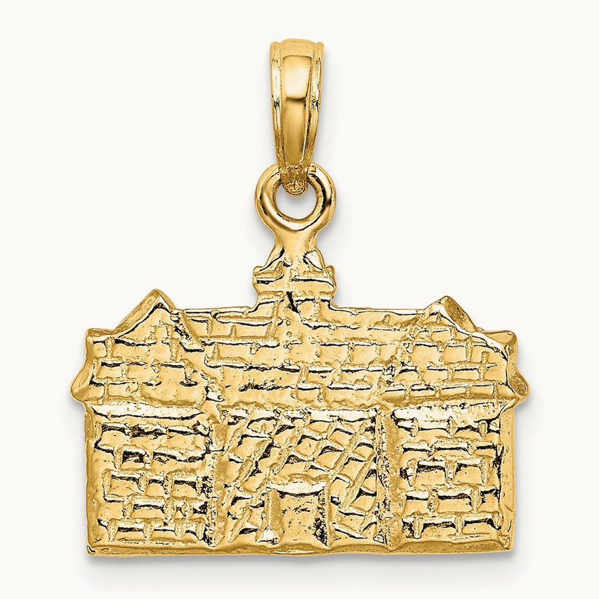 3D Capitol Building WILLIAMSBURG VA Charm, 14K