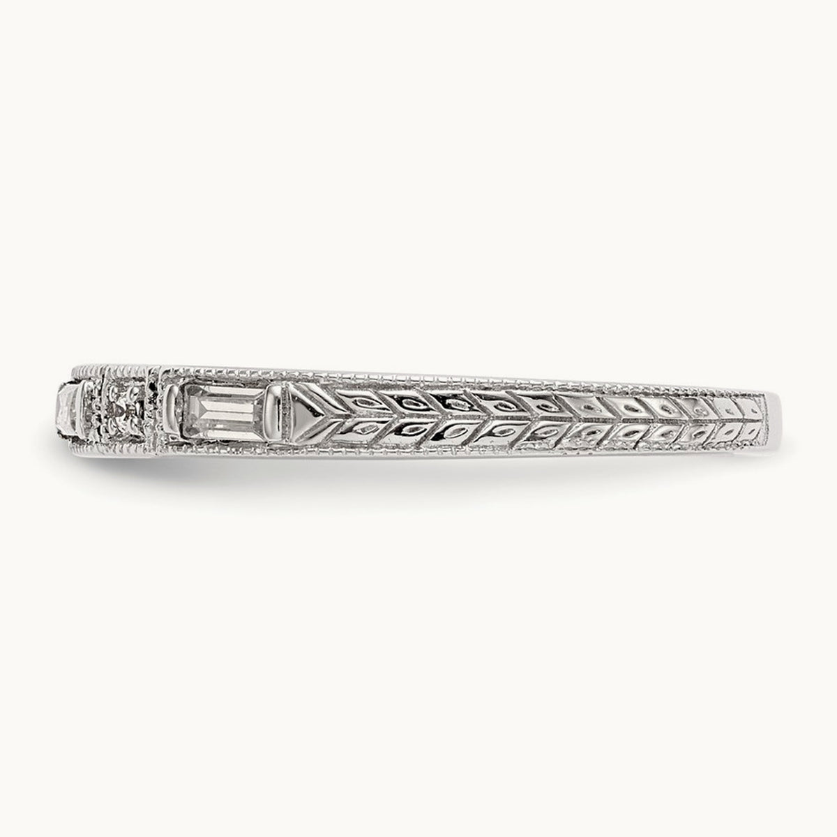 Diamond Wedding Band, 14K White Gold