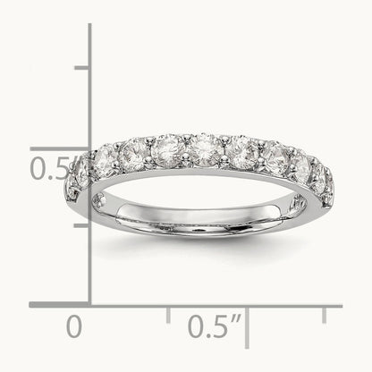 Diamond Wedding Band, 14K White Gold