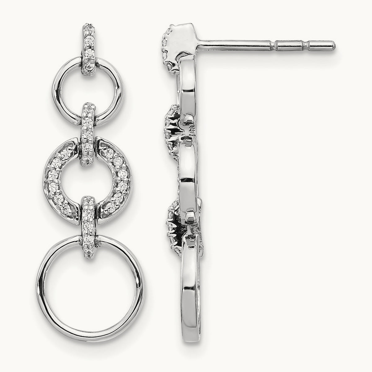 Diamond Fancy Dangle Earrings — 26mm