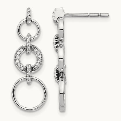 Diamond Fancy Dangle Earrings — 26mm